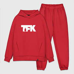 Мужской костюм оверсайз TFK: White Logo