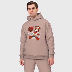 Мужской костюм оверсайз Papyrus Undertale, цвет: пыльно-розовый — фото 2