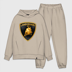 Мужской костюм оверсайз Lamborghini logo