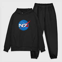 Мужской костюм оверсайз NASA N7 цвета черный — фото 1