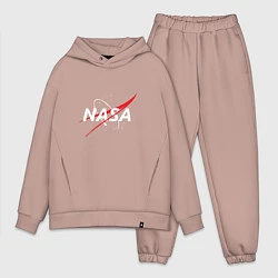 Мужской костюм оверсайз NASA: Space Arrow, цвет: пыльно-розовый
