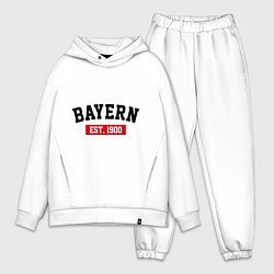 Мужской костюм оверсайз FC Bayern Est. 1900, цвет: белый