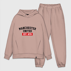 Мужской костюм оверсайз FC Manchester United Est. 1878