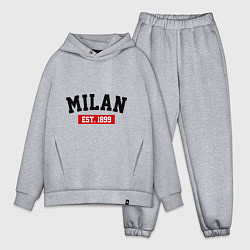 Мужской костюм оверсайз FC Milan Est. 1899