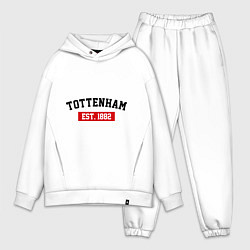 Мужской костюм оверсайз FC Tottenham Est. 1882, цвет: белый