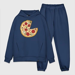 Мужской костюм оверсайз Пицца парная, цвет: тёмно-синий