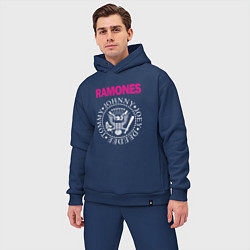 Мужской костюм оверсайз Ramones Boyband, цвет: тёмно-синий — фото 2