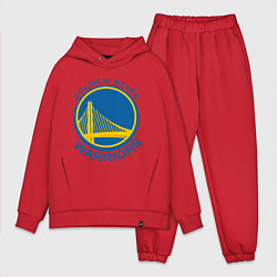 Мужской костюм оверсайз Golden state Warriors, цвет: красный