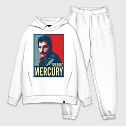 Мужской костюм оверсайз Freddie Mercury цвета белый — фото 1