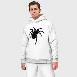 Мужской костюм оверсайз Черный паук, цвет: белый — фото 2