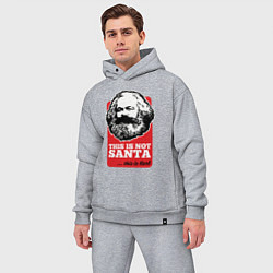 Мужской костюм оверсайз Это не санта, это Карл, цвет: меланж — фото 2