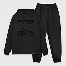 Мужской костюм оверсайз Lets bike it, цвет: черный