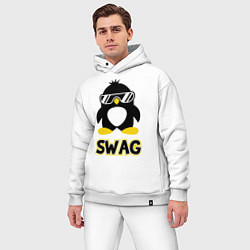 Мужской костюм оверсайз SWAG Penguin, цвет: белый — фото 2