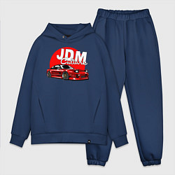 Мужской костюм оверсайз JDM Culture цвета тёмно-синий — фото 1