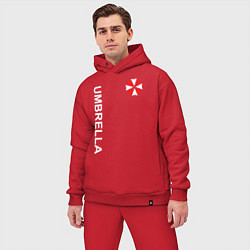 Мужской костюм оверсайз UMBRELLA CORP, цвет: красный — фото 2