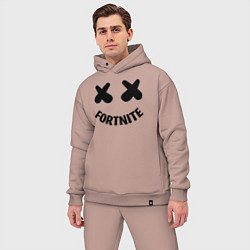 Мужской костюм оверсайз FORTNITE x MARSHMELLO, цвет: пыльно-розовый — фото 2