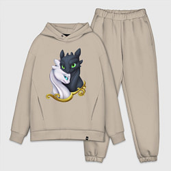 Мужской костюм оверсайз Дневная и ночная фурия