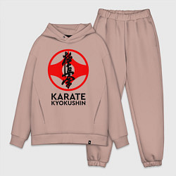 Мужской костюм оверсайз Karate Kyokushin, цвет: пыльно-розовый