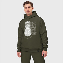 Мужской костюм оверсайз Доктор Кто, Далеки, цвет: хаки — фото 2