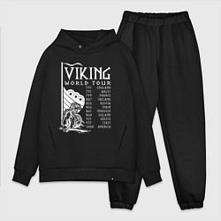 Мужской костюм оверсайз Viking world tour, цвет: черный