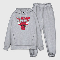 Мужской костюм оверсайз CHICAGO BULLS, цвет: меланж