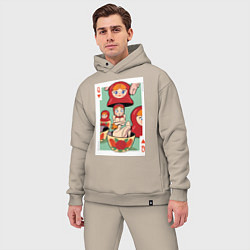 Мужской костюм оверсайз Матрешка, цвет: миндальный — фото 2