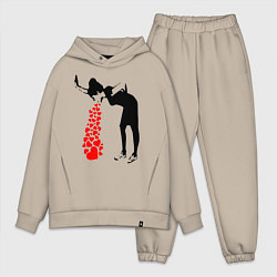 Мужской костюм оверсайз Banksy