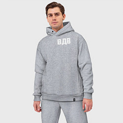 Мужской костюм оверсайз ВДВ двусторонняя, цвет: меланж — фото 2