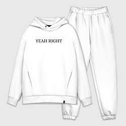 Мужской костюм оверсайз YEAH RIGHT, цвет: белый