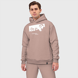 Мужской костюм оверсайз Егор Летов, цвет: пыльно-розовый — фото 2