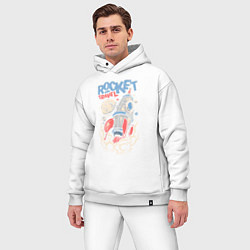 Мужской костюм оверсайз Rocket Travel, цвет: белый — фото 2