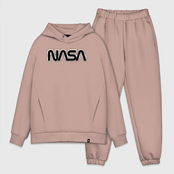 Мужской костюм оверсайз NASA, цвет: пыльно-розовый