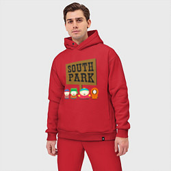 Мужской костюм оверсайз South Park, цвет: красный — фото 2
