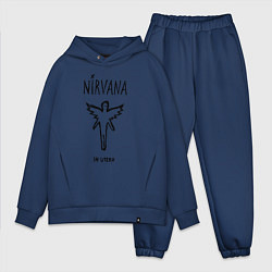 Мужской костюм оверсайз Nirvana In utero, цвет: тёмно-синий