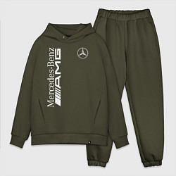 Мужской костюм оверсайз MERCEDES-BENZ AMG, цвет: хаки
