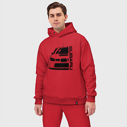 Мужской костюм оверсайз SUBARU Z, цвет: красный — фото 2