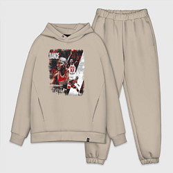 Мужской костюм оверсайз ПОСЛЕДНИЙ ТАНЕЦ, цвет: миндальный