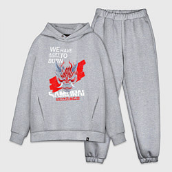 Мужской костюм оверсайз WELCOME TO NIGHT CITY, цвет: меланж