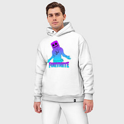 Мужской костюм оверсайз FORTNITE x MARSHMELLO, цвет: белый — фото 2