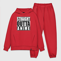 Мужской костюм оверсайз Straight Outta Anime