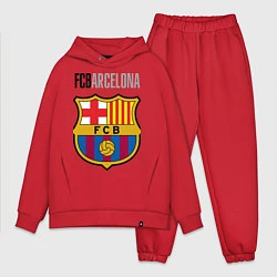 Мужской костюм оверсайз Barcelona FC, цвет: красный