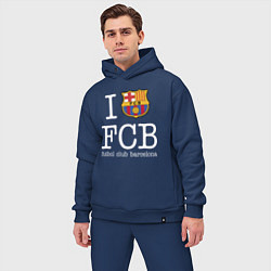 Мужской костюм оверсайз Barcelona FC, цвет: тёмно-синий — фото 2