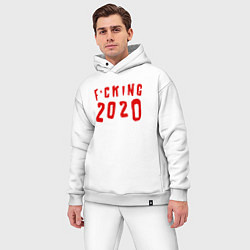 Мужской костюм оверсайз F*cking 2020, цвет: белый — фото 2