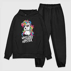 Мужской костюм оверсайз Unicorn hipster, цвет: черный