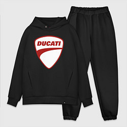 Мужской костюм оверсайз Ducati Logo Дукати Лого Z, цвет: черный