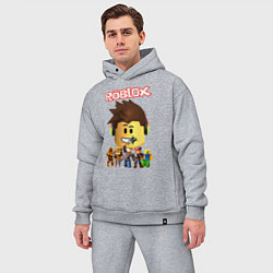 Мужской костюм оверсайз ROBLOX, цвет: меланж — фото 2