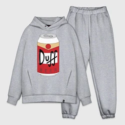 Мужской костюм оверсайз Duff Beer, цвет: меланж