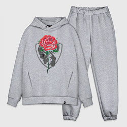 Мужской костюм оверсайз Skull&Rose, цвет: меланж