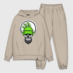 Мужской костюм оверсайз Шкодавод спина Z