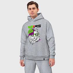 Мужской костюм оверсайз Skoda RS Шкода РС Z, цвет: меланж — фото 2